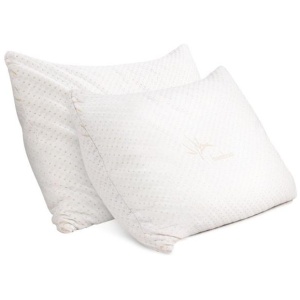 Home Bedding Set of 2 Single Bamboo Memory Foam Pillow