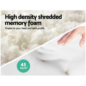Home Bedding Set of 2 Visco Elastic Memory Foam Pillows
