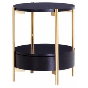 Hoshiko Side Table - Black by Interior Secrets - AfterPay Available
