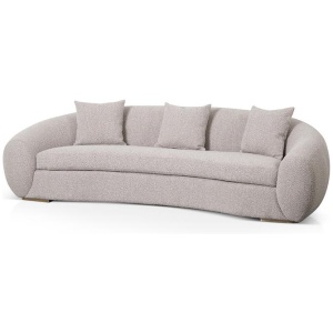 Howard 3 Seater Sofa - Ash Grey Boucle by Interior Secrets - AfterPay Available