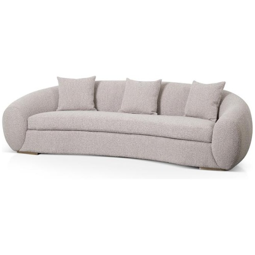 Howard 3 Seater Sofa - Ash Grey Boucle by Interior Secrets - AfterPay Available