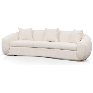 Howard 3 Seater Sofa - Ivory White Boucle by Interior Secrets - AfterPay Available