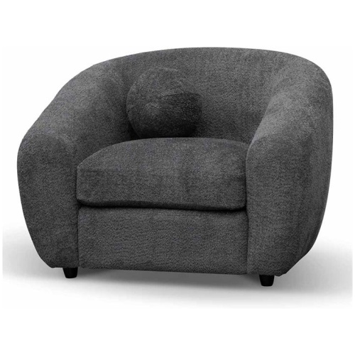 Hurst Fabric Armchair - Iron Grey by Interior Secrets - AfterPay Available