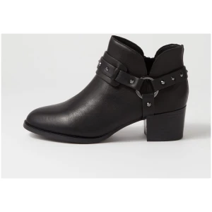 Hush Puppies 301994 Chiara W Hp Black Leather Black Boots Womens Shoes Casual Ankle Boots