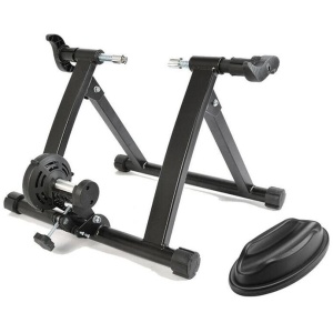 Indoor Bicycle Trainer Home Gym Exercise Foldable Parabolic Bike Training Fitness Cycling Stand W/ Front Support Pad