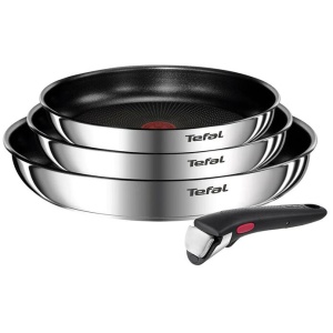 Ingenio Emotion 4 Piece Induction Non-stick Stainless Steel Frypan Set by Tefal