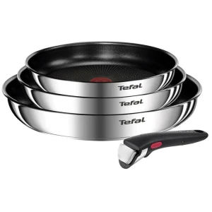 Ingenio Emotion 4 Piece Induction Non-stick Stainless Steel Frypan Set by Tefal