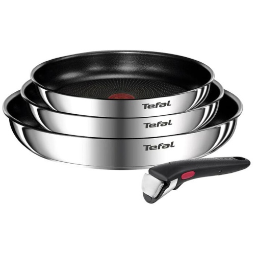 Ingenio Emotion 4 Piece Induction Non-stick Stainless Steel Frypan Set by Tefal