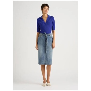 Ingrid Denim Pencil Skirt