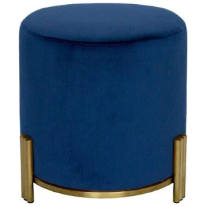 Interior Ave - Apollo Velvet Ottoman - Blue