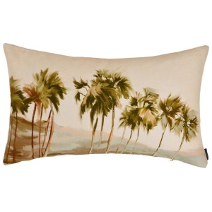 Isle of Paradise Lumbar Linen Cushion - 50x30cm