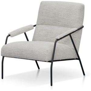 Jack Fabric Armchair - Fog Grey by Interior Secrets - AfterPay Available