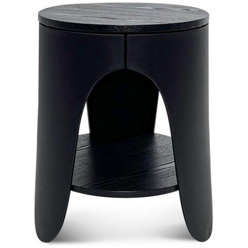 Jackson Round Side Table - Full Black by Interior Secrets - AfterPay Available