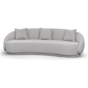 Jake 4 Seater Sofa - Ash Grey Boucle by Interior Secrets - AfterPay Available