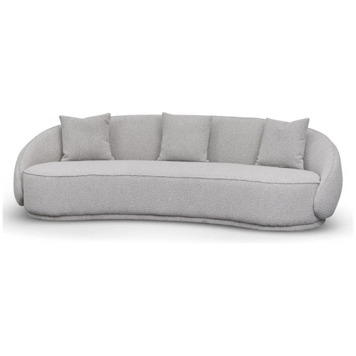 Jake 4 Seater Sofa - Ash Grey Boucle by Interior Secrets - AfterPay Available