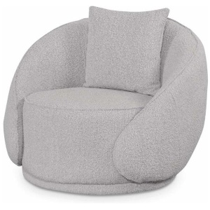 Jake Armchair - Ash Grey Boucle by Interior Secrets - AfterPay Available