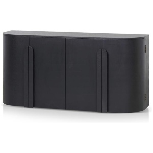 Jarrett 1.6m Sideboard - Full Black by Interior Secrets - AfterPay Available