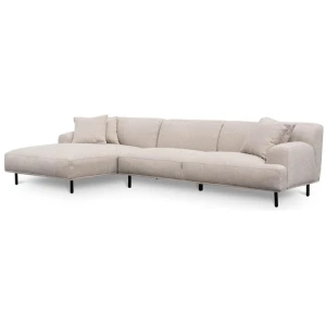 Jasleen 3 Seater Left Chaise Sofa - Sterling Sand by Interior Secrets - AfterPay Available