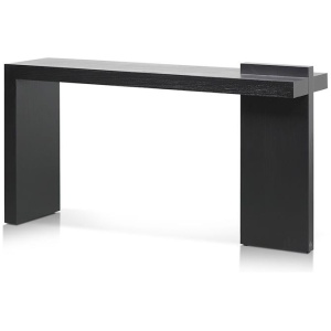 Jasmine 1.6m ELM Console Table - Full Black by Interior Secrets - AfterPay Available
