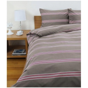 Jason Hudson Stripe Almond Quilt Cover Set King