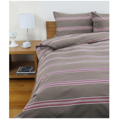 Jason Hudson Stripe Almond Quilt Cover Set King