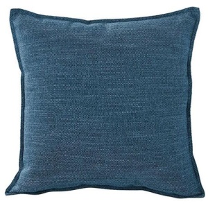 Jason Linen Look Square Filled Cushion 44 x 44 + 1 cm Marine