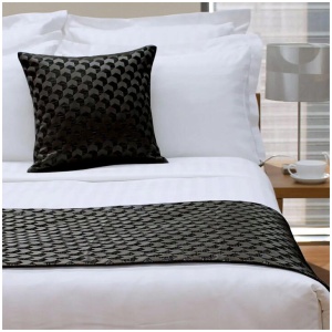Jason Regency Black (Also Known as Ink Blue) Square Cushion