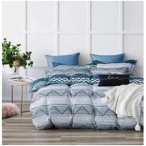 Jasper microfiber reversible quilt cover set-super king size
