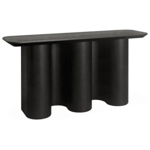 Jaya 1.5m Console Table - Textured Espresso Black by Interior Secrets - AfterPay Available
