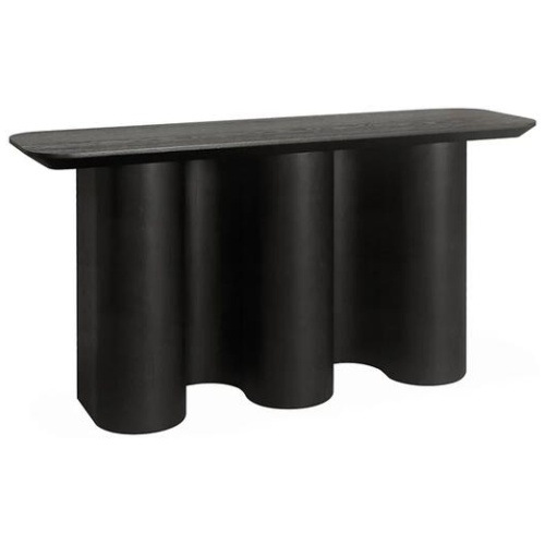 Jaya 1.5m Console Table - Textured Espresso Black by Interior Secrets - AfterPay Available