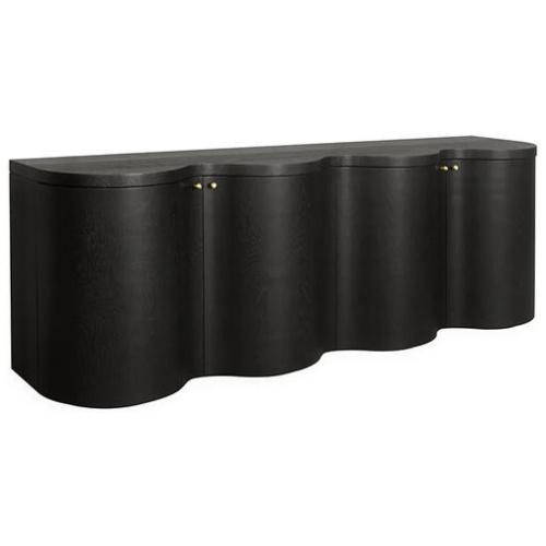 Jaya 2.15m Buffet Unit - Textured Espresso Black by Interior Secrets - AfterPay Available