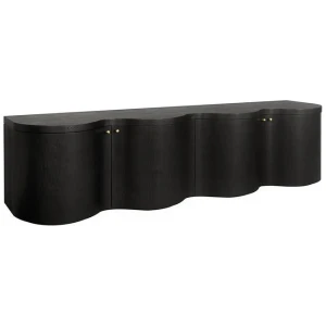 Jaya 2.15m TV Entertainment Unit - Textured Espresso Black by Interior Secrets - AfterPay Available