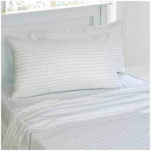 Jelly Bean Kids Striped Sheet Set Chambray Single
