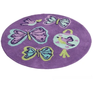 Jiggle & Giggle Butterfly Lantern Floor Rug 80cm Diameter