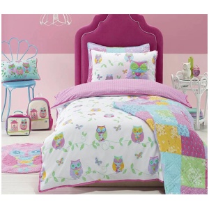 Jiggle & Giggle Owl Song Quilt Cover Set Queen
