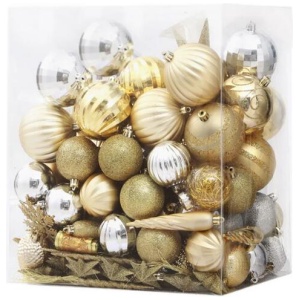 Jingle Jollys 125pcs Christmas Tree Decorations Set Baubles OrnamentsParty