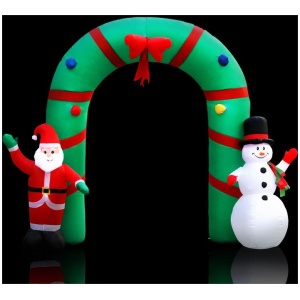 Jingle Jollys Christmas Inflatable Archwary 2.8M Illuminated Decorations