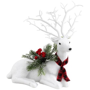 Jingle Jollys Christmas Reindeer 32cm Glitter Deer Ornaments Party Decorations