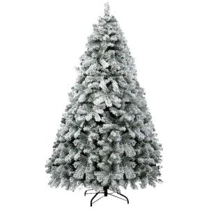 Jingle Jollys Christmas Tree 1.8m Snow Flocked Xmas Tree Decorations 468 Tips