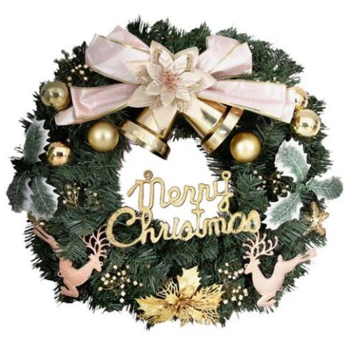Jingle Jollys Christmas Wreath 60CM Garland Flowers Baubles Party Decorations