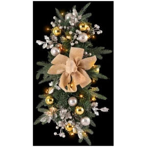 Jingle Jollys Hanging Christmas Garland 45cm Staircase Door Party Decor