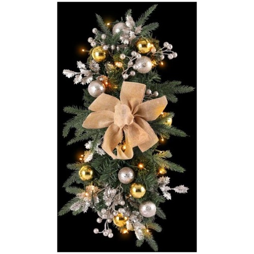 Jingle Jollys Hanging Christmas Garland 45cm Staircase Door Party Decor