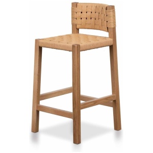 Jolen Rattan Bar Stool - Natural with Back by Interior Secrets - AfterPay Available