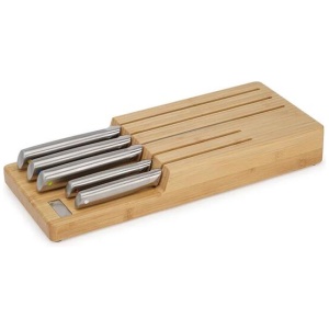Joseph Joseph Elevate 5 Piece Knife Set with Bamboo Storage Tray