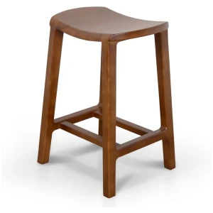 Judy 62cm Bar Stool - Walnut by Interior Secrets - AfterPay Available