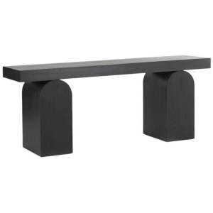 Junon 1.9m New Elm Console Table - Full Black by Interior Secrets - AfterPay Available