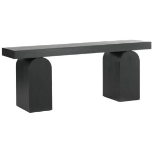 Junon 1.9m New Elm Console Table - Full Black by Interior Secrets - AfterPay Available