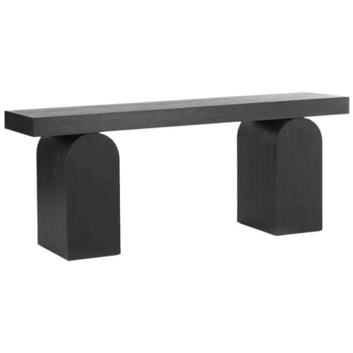Junon 1.9m New Elm Console Table - Full Black by Interior Secrets - AfterPay Available