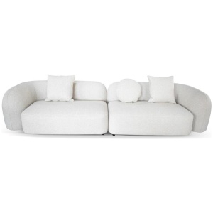 Justus 4 Seater Sofa - Oatmeal Beige by Interior Secrets - AfterPay Available