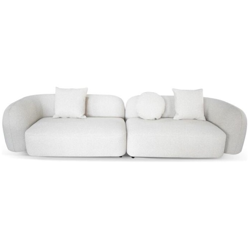 Justus 4 Seater Sofa - Oatmeal Beige by Interior Secrets - AfterPay Available